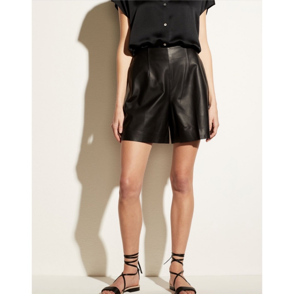 Vince Leather Shorts